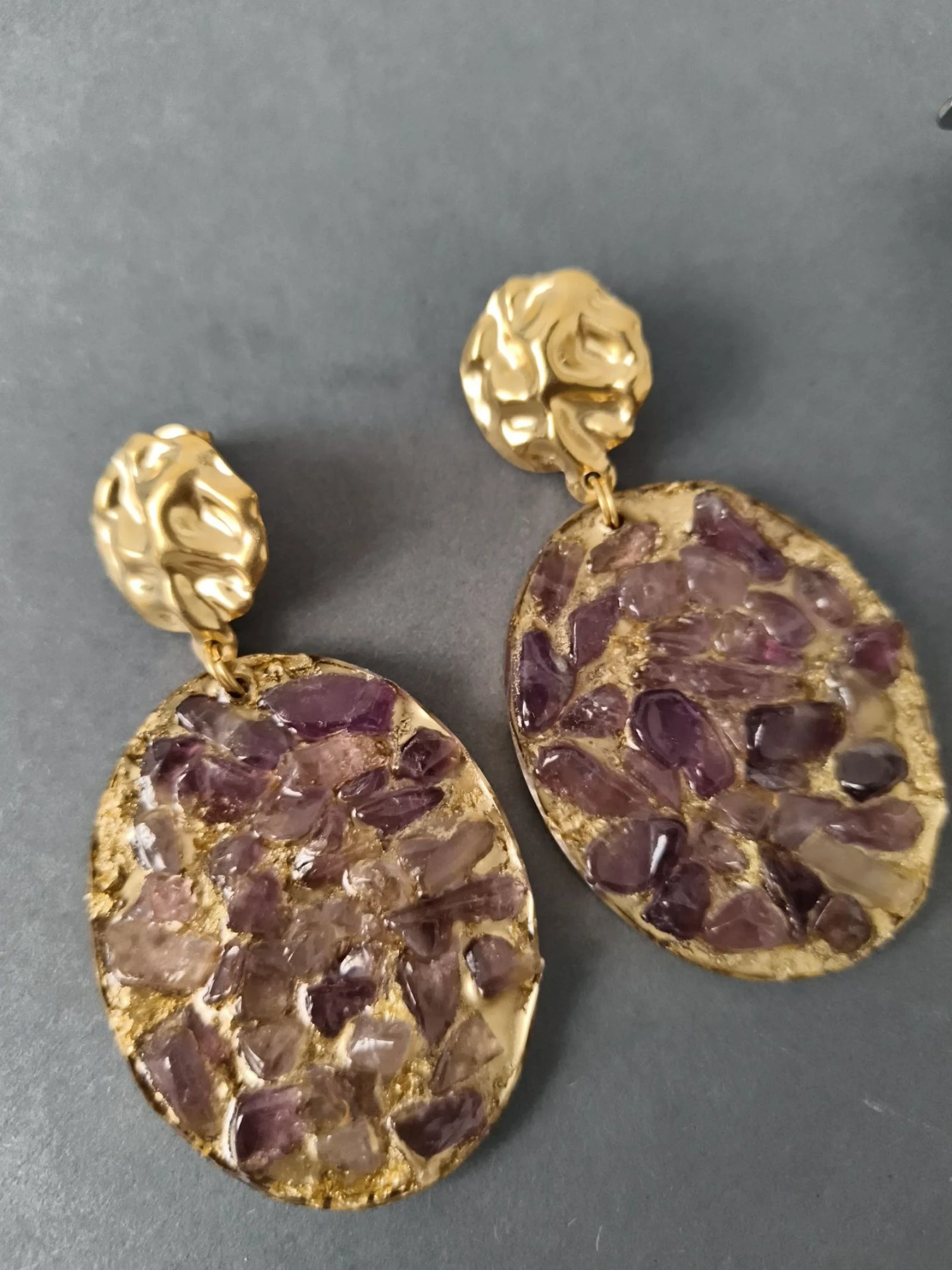 Amethyst earrings – photo 2